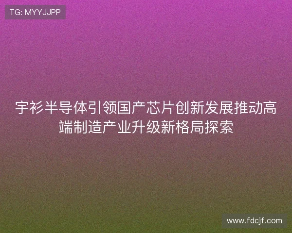 宇衫半导体引领国产芯片创新发展推动高端制造产业升级新格局探索